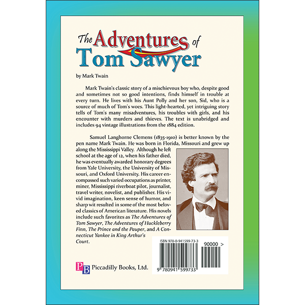 Adventures of Tom Sawyer Back Cover