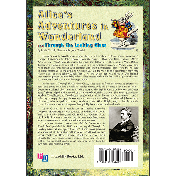 Alice In Wonderland Back Cover
