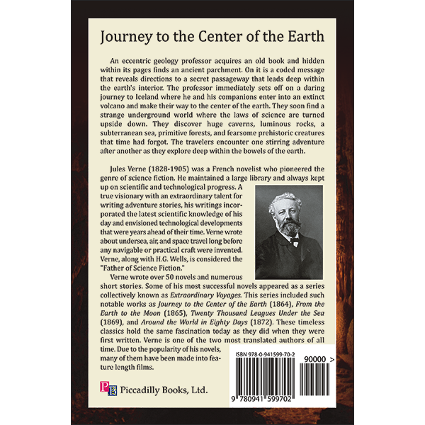 Journey to the Center Earth Back Cover
