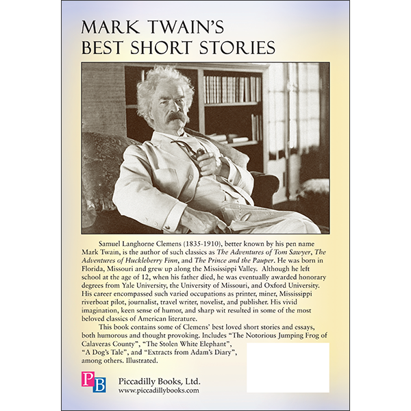 Mark Twains Best Short Stories Back Cover