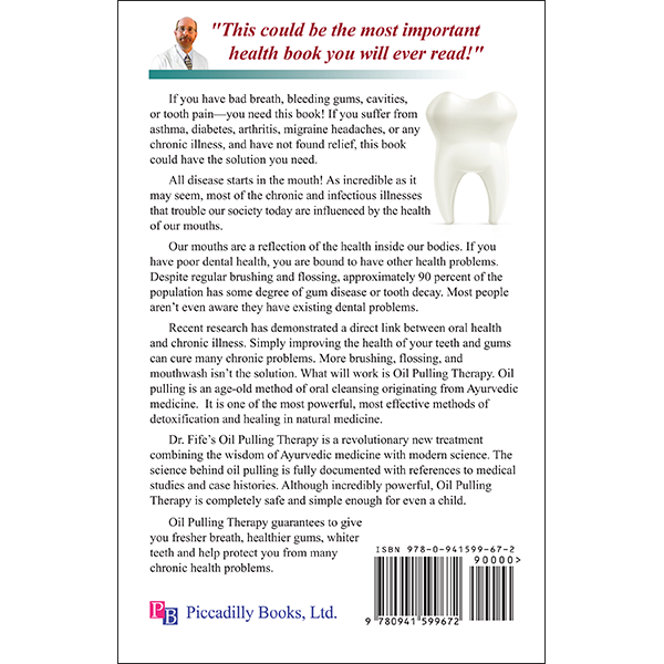 Oil Pulling Therapy Back Cover