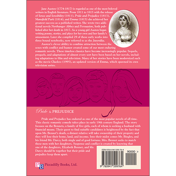 Pride and Prejudice Back Cover