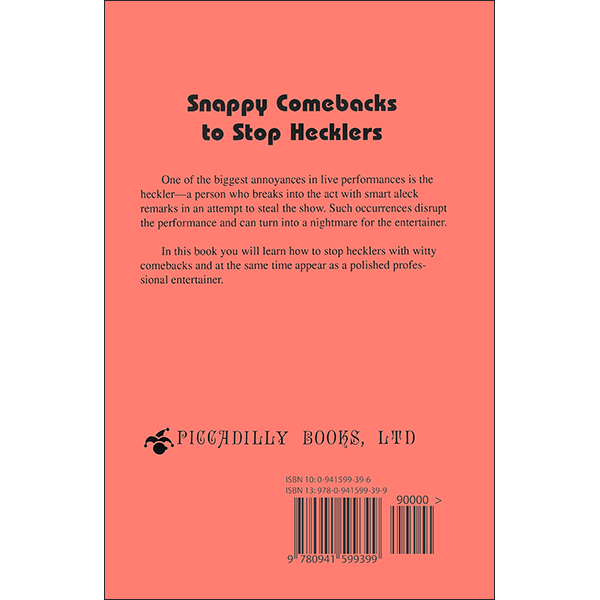 Snappy Comebacks Back Cover