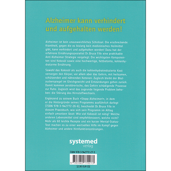 Stop Alzheimer's now German vol 2 back cover
