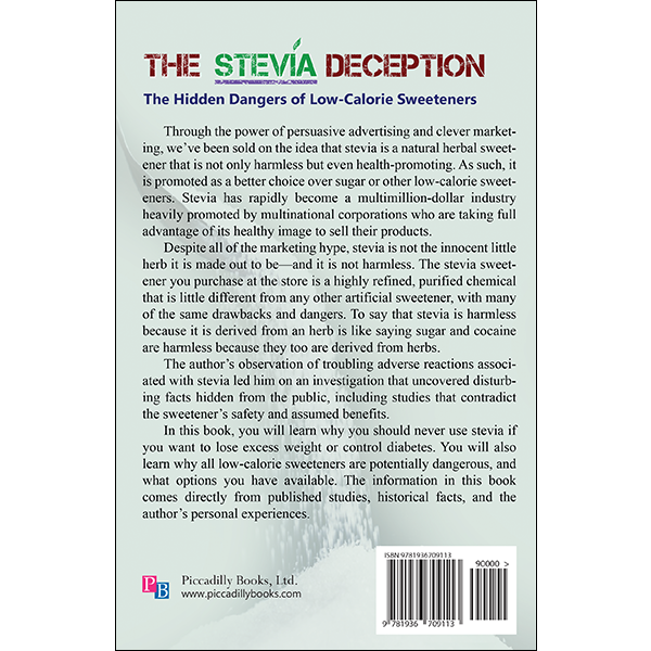 The Stevia Deception by Bruce Fife back cover